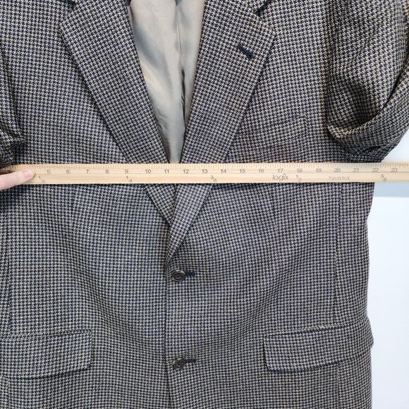 Austin Reed London Sport Coat Blazer Jacket Mens 43R Brown Tweed Academia Dapper - Picture 10 of 15